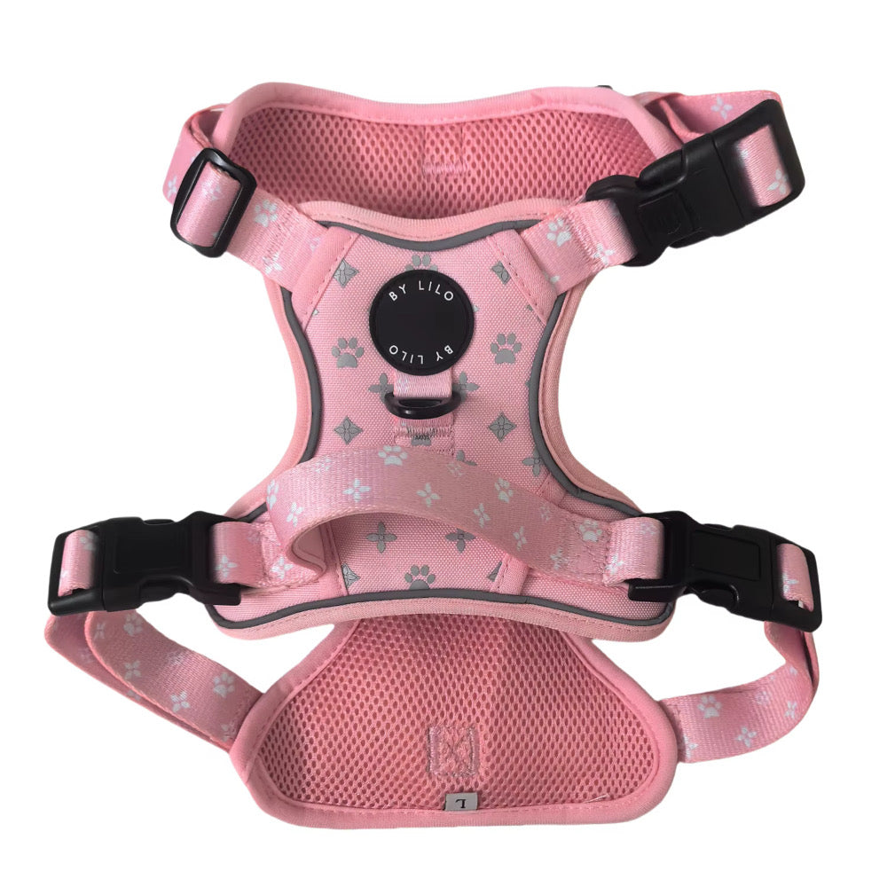 Reflecterend antitrek Y-Tuig roze