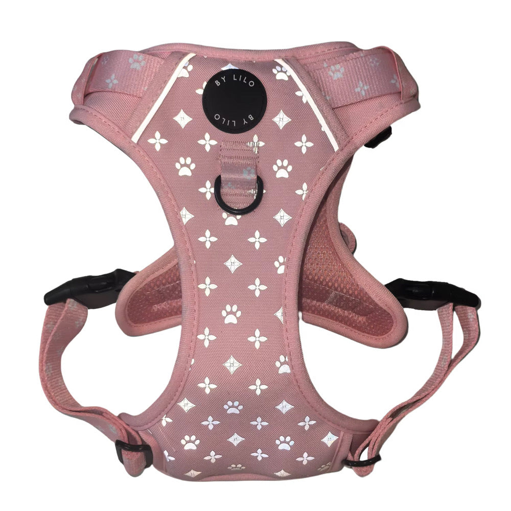 Reflecterend antitrek Y-Tuig roze